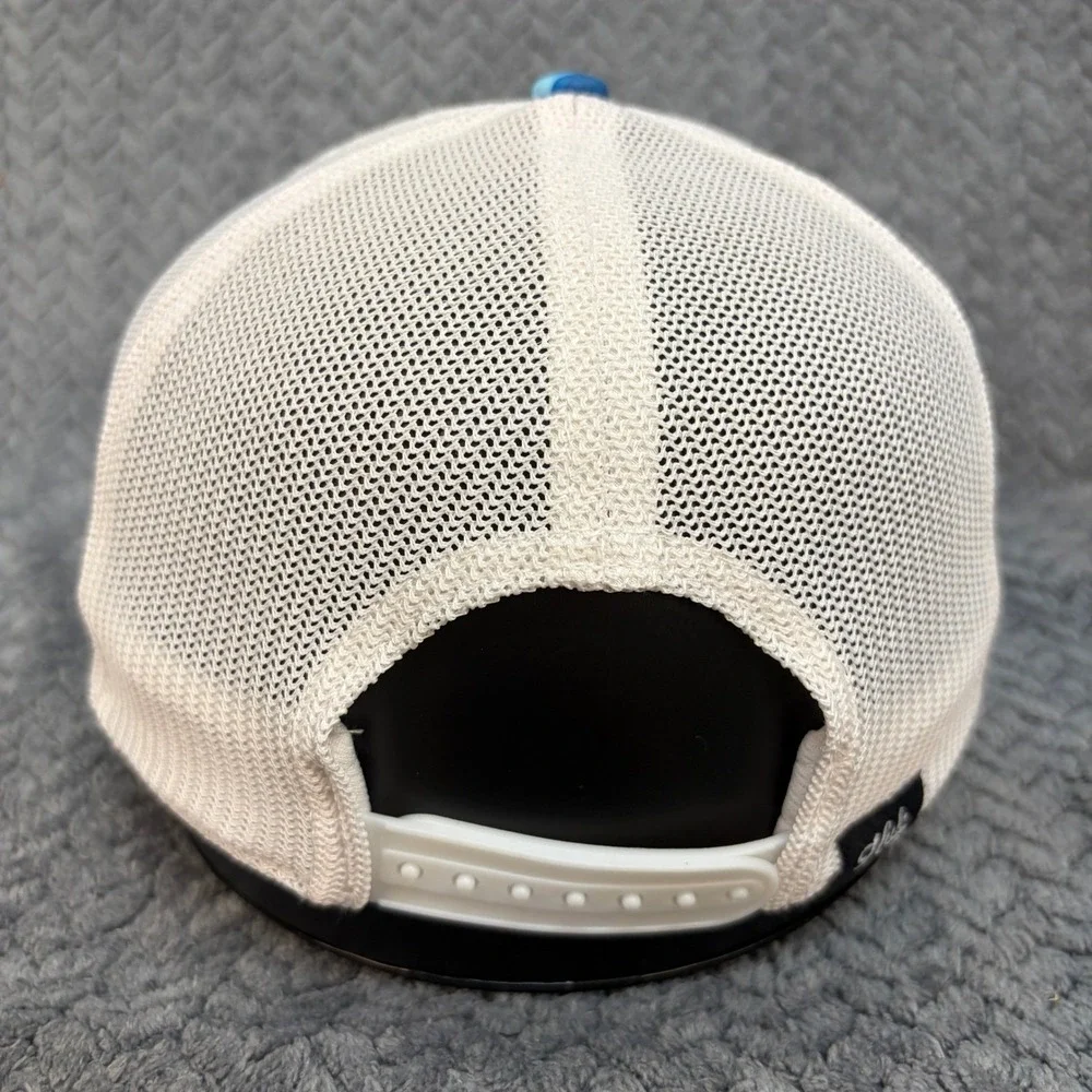 Huk Performance Trucker Hat Blue Camo White Mesh Snapback Fishing Cap